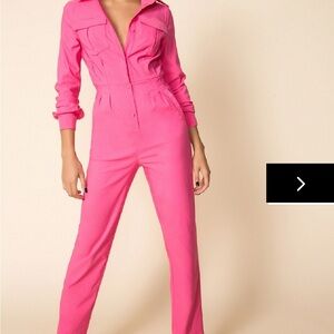 Superdown Pink Jumpsuit